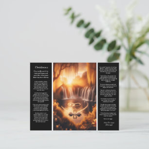 Desiderata Wasserfall: Golden Romance Falls Postkarte