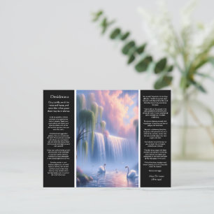 Desiderata Wasserfall: Pastel Sky Dreams Postkarte