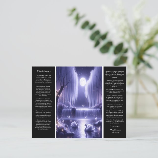 Desiderata Wasserfall: Radiant Bloom Falls Postkarte (Stehend Vorderseite)