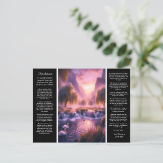 Desiderata Wasserfall: Romantisches Schweizer Heil Postkarte