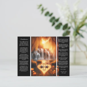 Desiderata Wasserfall: ruhiger Schwanenglühen Postkarte