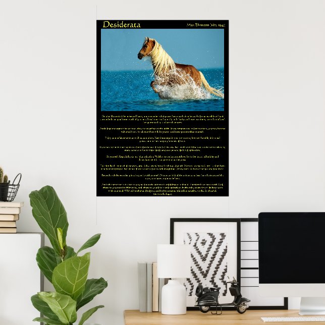 Desiderata Water Horse Posters Poster (Heimbüro)