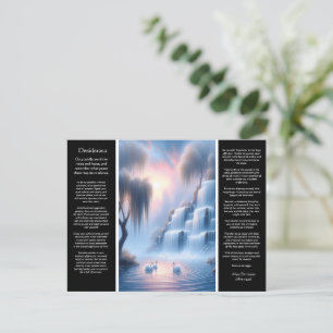 Desiderata Waterfall Calm Pastel Hues Postkarte