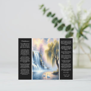 Desiderata Waterfall Serenity Pastel Embrace Postkarte