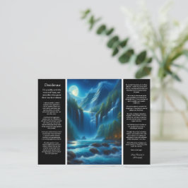 Desiderata Waterfall Wisdom Postkarte