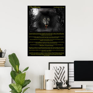 Desiderata Werewolf Posters Poster