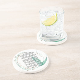 Desiderata Wreath of Lily of the Valley Getränkeuntersetzer