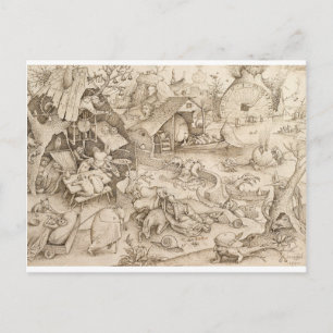 Desidia (Sloth) von Pieter Bruegel the Elder Postkarte