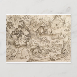 Desidia (Sloth) von Pieter Bruegel the Elder Postkarte