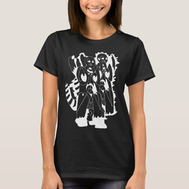 design 004 (white on black) T-Shirt (Vorderseite)