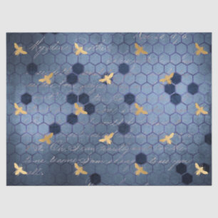 Design 12-Tissue Paper der Blauen Bienenreihe Seidenpapier