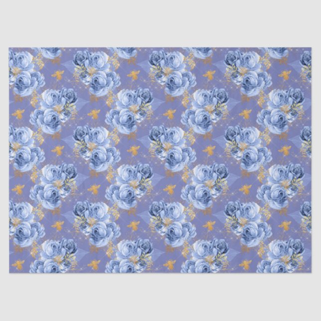 Design 12-Tissue Paper der Serie Serenity Bee Seidenpapier (Vorderseite)