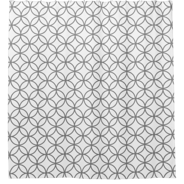 Design 211 Grau Minimalistisch Duschvorhang (Vorderseite)
