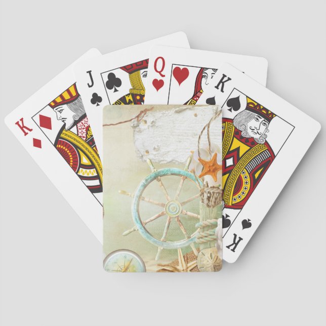Design-2-Karten der Nautic-Serie Spielkarten (Rückseite)