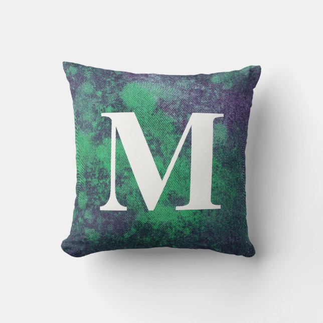 Design #2 mit Monogramm Kissen (Vorderseite)