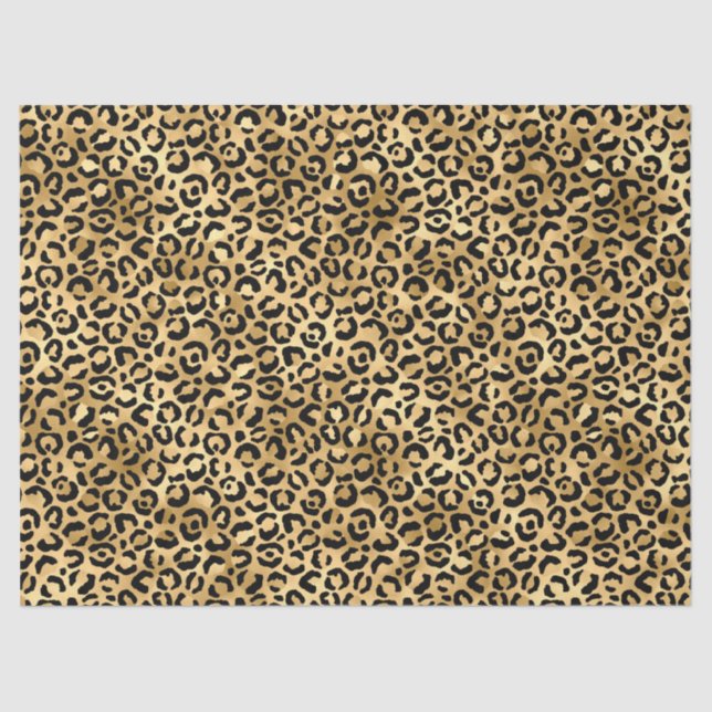 Design-2-Tissue Paper der Blue Leopard-Serie Seidenpapier (Vorderseite)