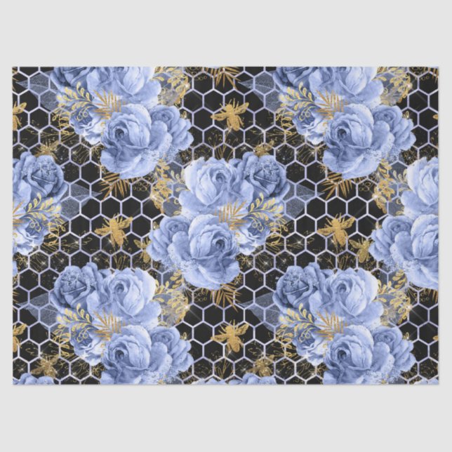 Design 30-Tissue Paper der Serie Serenity Bee Seidenpapier (Vorderseite)