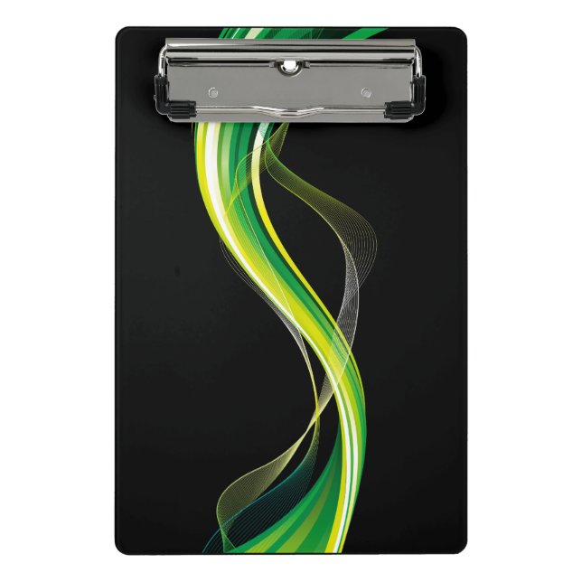 Design-34534 für vertikale grüne Welle Mini Klemmbrett (Vorderseite)