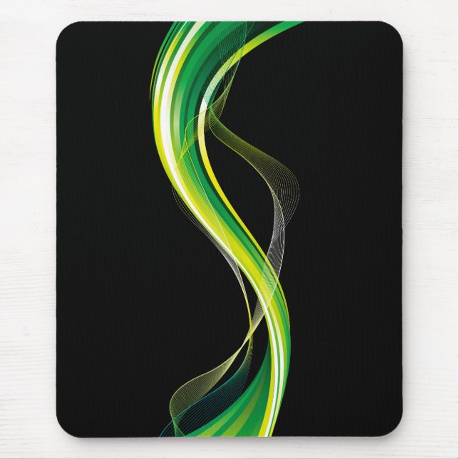 Design-34534 für vertikale grüne Welle Mousepad (Vorne)