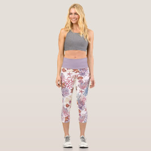 Design 3 der Unterwasserfarbe Capri Leggings