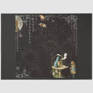Design 46 einer anderen Alice im Wunderland Seidenpapier