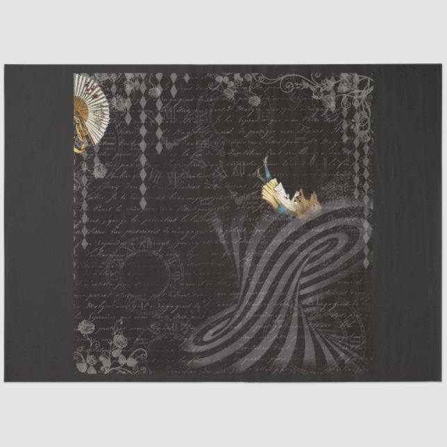 Design 50 einer anderen Alice im Wunderland Seidenpapier (Vorderseite)