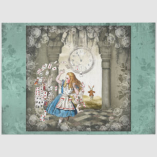 Design 59 einer anderen Alice im Wunderland Seidenpapier