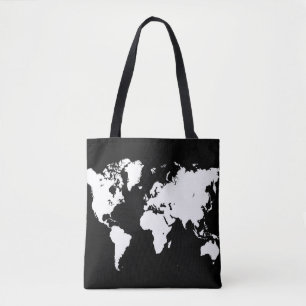 Design 69 Weltkarte Schwarz-weiß