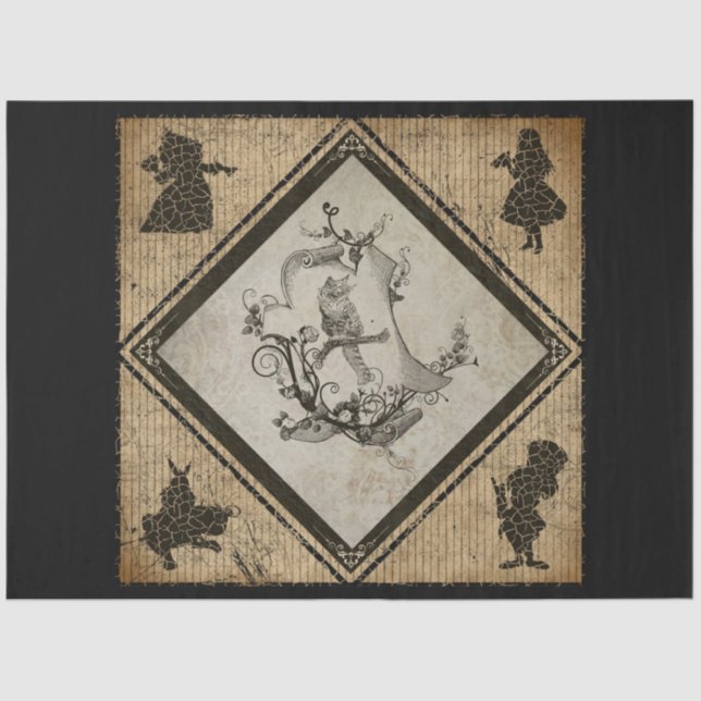 Design 72 einer anderen Alice im Wunderland Seidenpapier (Vorderseite)