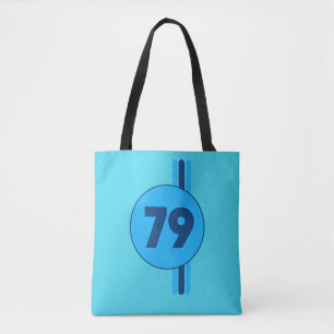 Design 79 in Blau auf Türkis mit Streifen