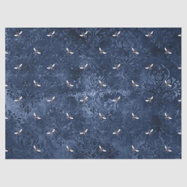 Design 7-Gewebe der Blauen Bienenreihe Seidenpapier (Vorderseite)