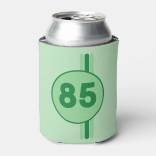 Design 85 in Grün auf Minzgrün mit Streifen Dosenkühler
