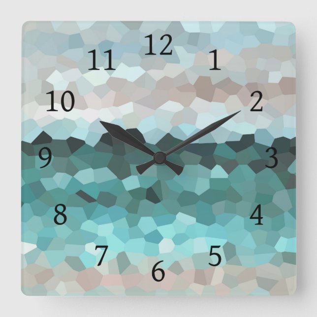 Design 86 quadratische wanduhr (Vorderseite)