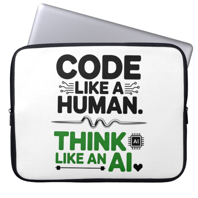 Design-AI-Collaboration Laptopschutzhülle (Vorderseite)