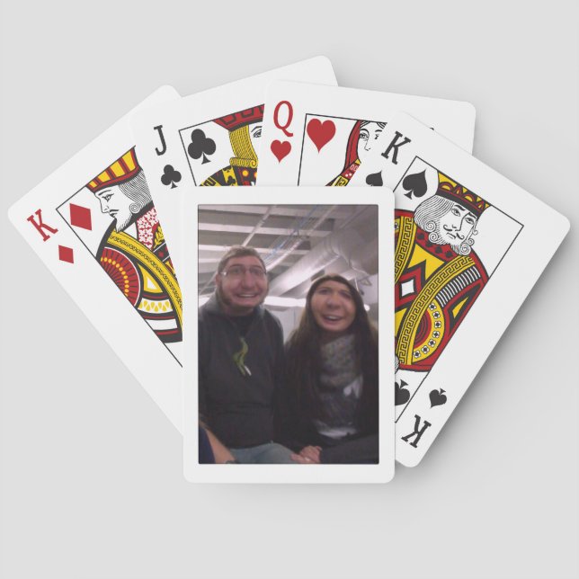 Design alberner kartoonischer Schriftzeichen Spielkarten (Rückseite)