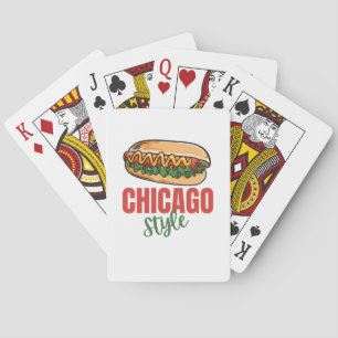 Design anpassen Chicago Style Best Hot Dog Geschen Spielkarten