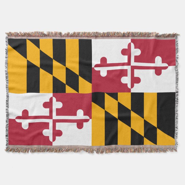 Design-Anzeige für Maryland-Staatsflaggen Decke (Vorderseite)