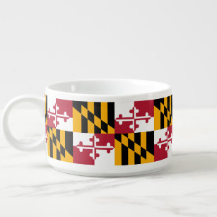 Design-Anzeige für Maryland-Staatsflaggen Schüssel