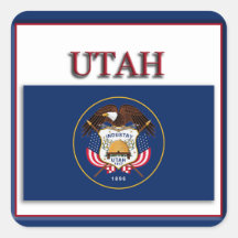 Design-Aufkleber für das Utah-State-Flag