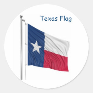 Design-Aufkleber für die Flaggen des Texas-Staates Runder Aufkleber