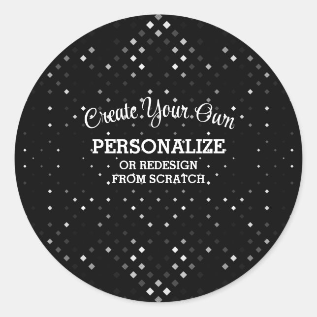 Design aus Scratch - Runder Aufkleber (Vorderseite)