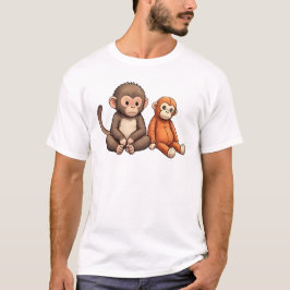 Design: Babyäffchen schlagen T-Shirt