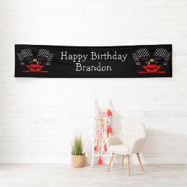 Design-Banner für Rennwagen Banner