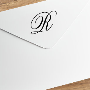 Design bearbeiten, um das elegante große R-Monogra Gummistempel