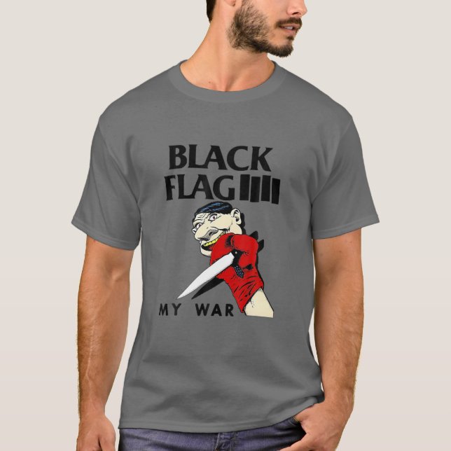 Design Black-Flag My War Wesentlichen Classic T-Shirt (Vorderseite)