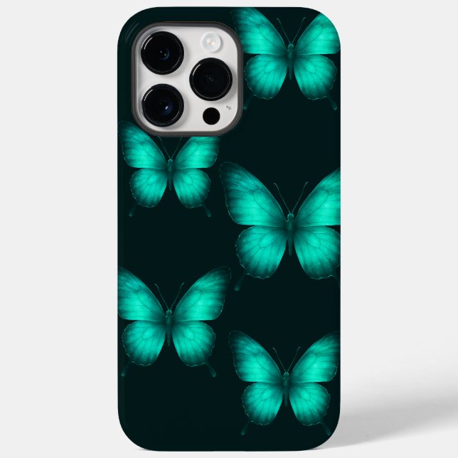 DESIGN BORBOLETAS  VERDES Capa para celular Case-Mate iPhone Hülle (Rückseite)