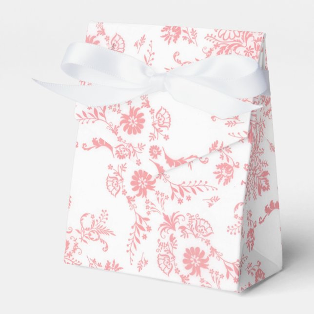 Design-Box für Hübsch rosa Damask Geschenkschachtel (Vorderseite)