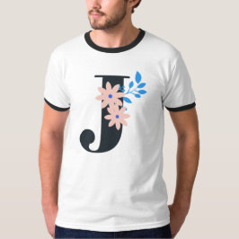 Design: Buchstabe "J", Designnummer 1. T-Shirt