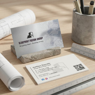 Design-Build-Unternehmen Geschäft Grey Minimalis Visitenkarte