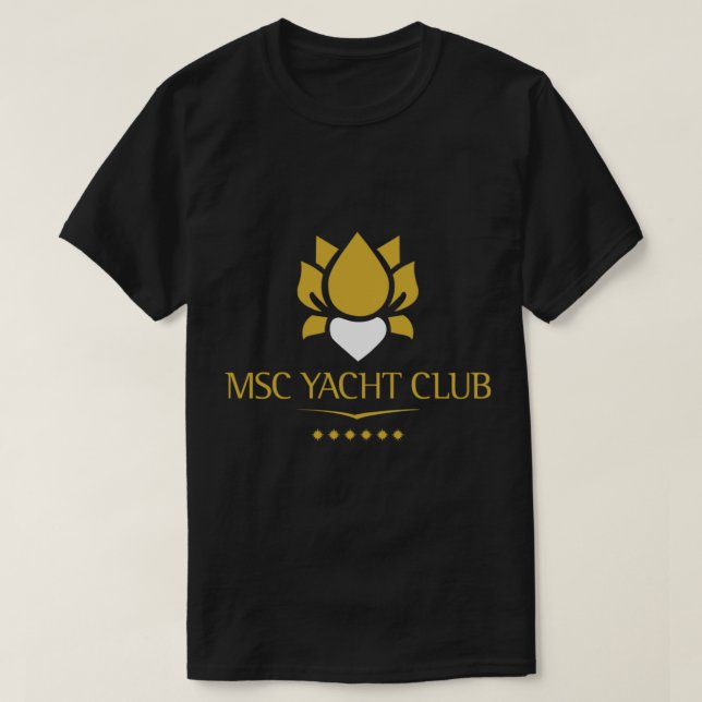 Design-Cap für MSC Yacht Club-Logos T-Shirt (Design vorne)